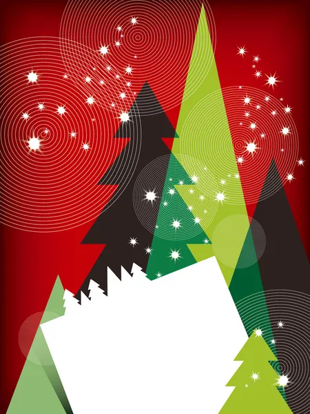 Moderne christmas wenskaart — Stockvector