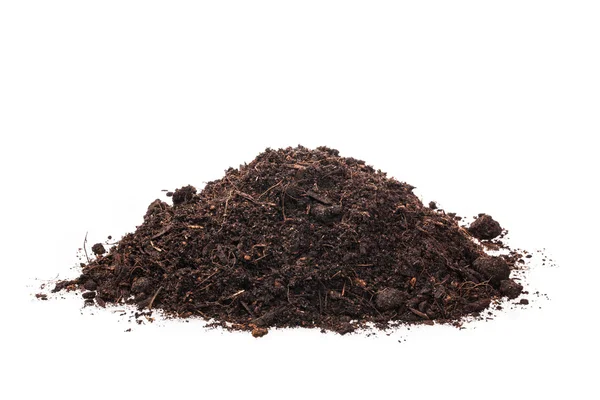 izole beyaz zemin üzerine toprak