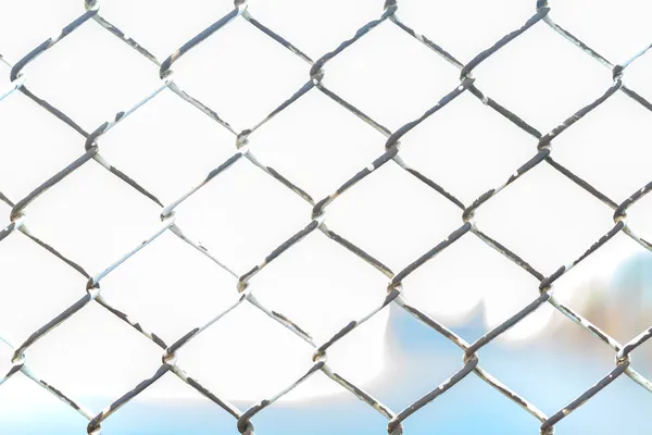 Metal twist fence — Stock Photo, Image