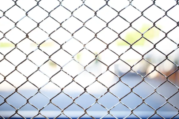 Metal twist fence — Stock Photo, Image