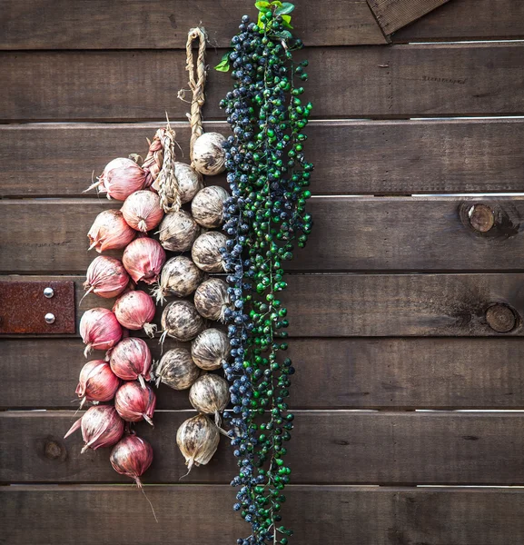 Bunch of garlic — Stock Photo, Image