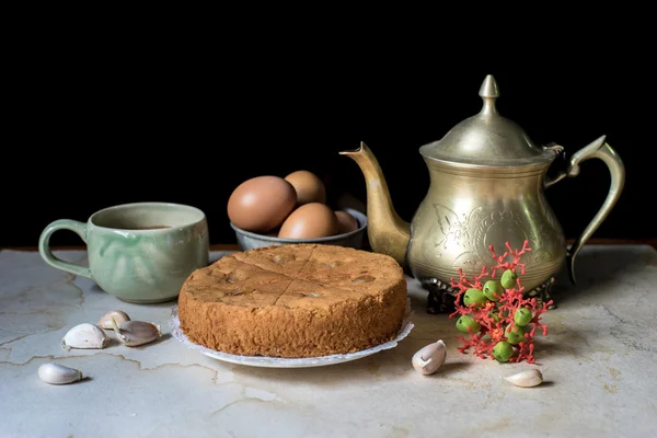 Still life with an old coffee pot — Stock Photo, Image