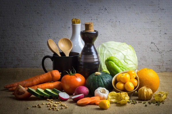 Still life of fresh vegetables — Stock Photo, Image