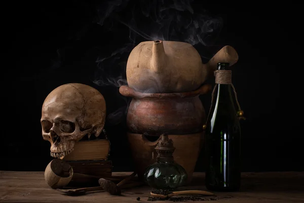 Still life black magic — Stock Photo, Image