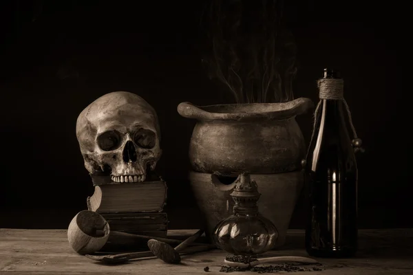 Still life black magic — Stock Photo, Image