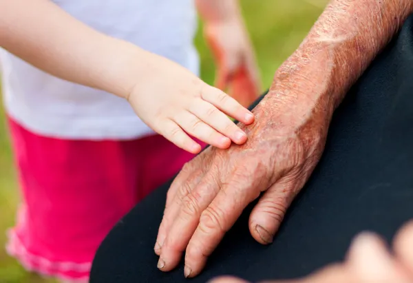 Old and young — Stock Photo, Image