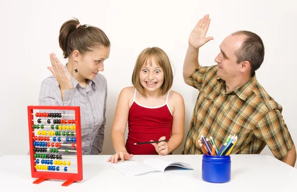 Aggression in family — Stock Photo, Image