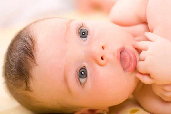 Baby's mond — Stockfoto
