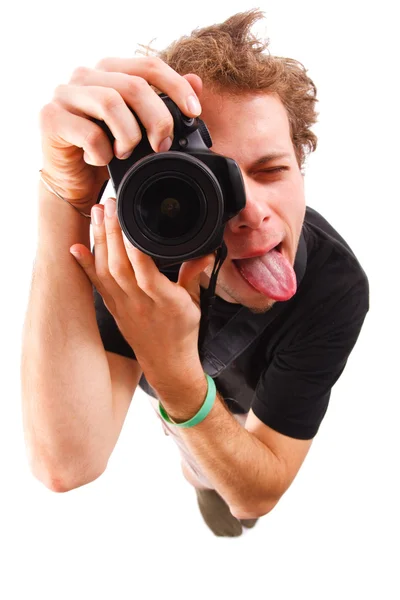 Lustiger Fotograf — Stockfoto