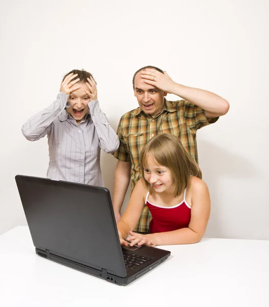 Shocked parents — Stock Photo, Image