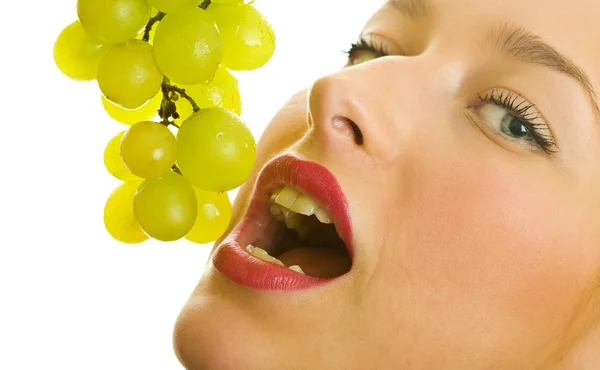 Їдять виноград — стокове фото