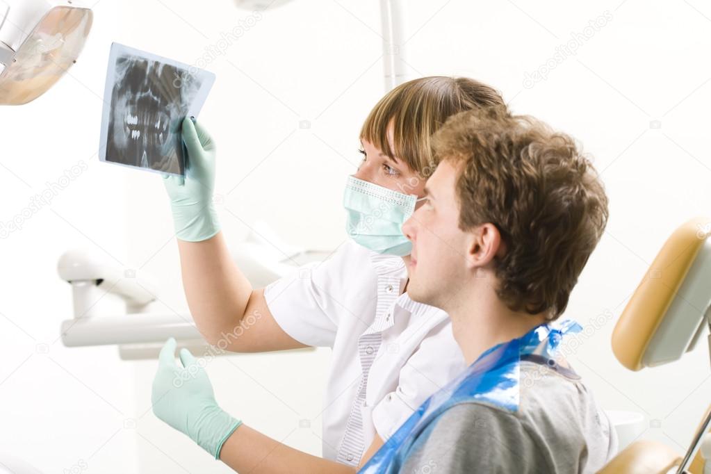 Caring dentist