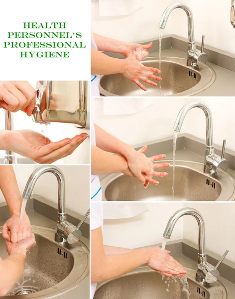 Professional Hand Washing — Stock Photo, Image