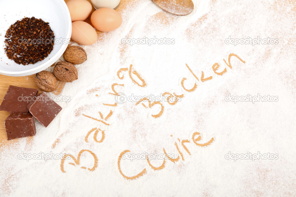 Written in flour - baking, backen, cuire