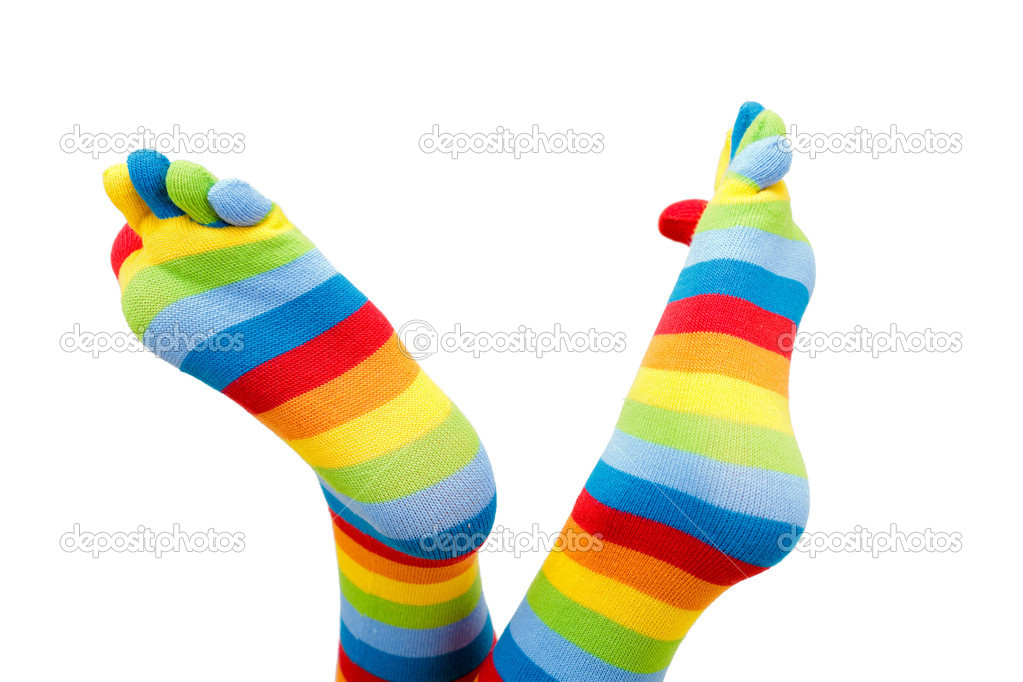 Playing colored sock