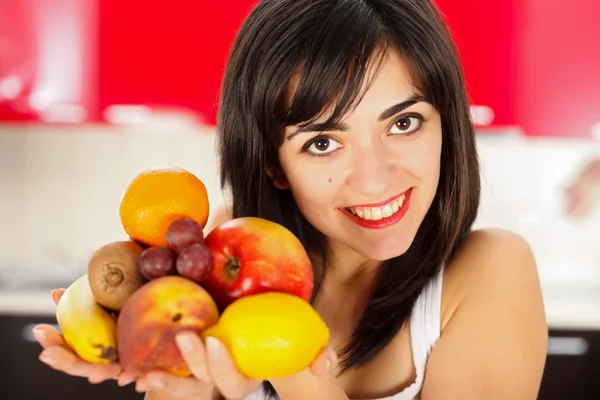Woman starting Diet — Stock Photo, Image