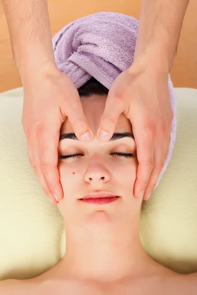 Woman Receiving Massage — Stock Photo, Image