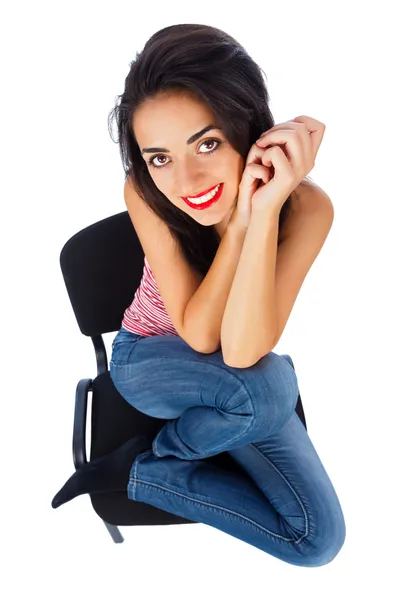 Cute Brunette Woman — Stock Photo, Image