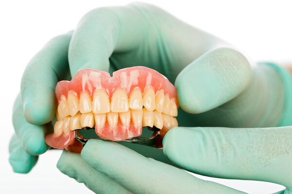 Dentist 's hands and dental product