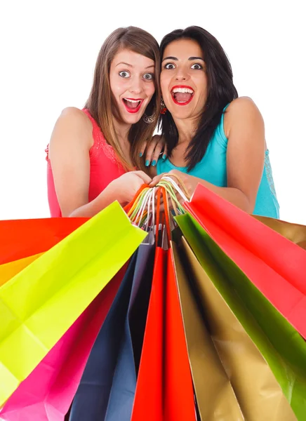 Glada shopping dag — Stockfoto