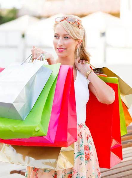 Signora Shopaholic — Foto Stock