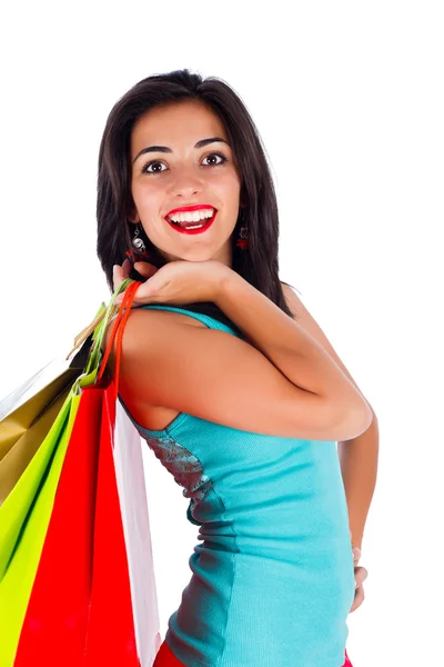 Beautiful Lady Shopping Royalty Free Stock Images