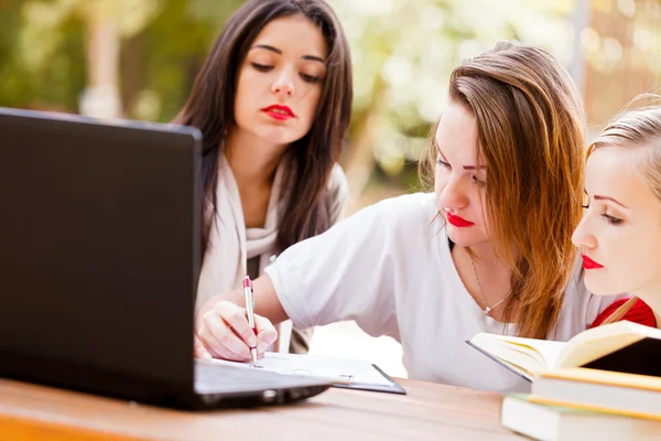 Meninas aprendendo — Fotografia de Stock