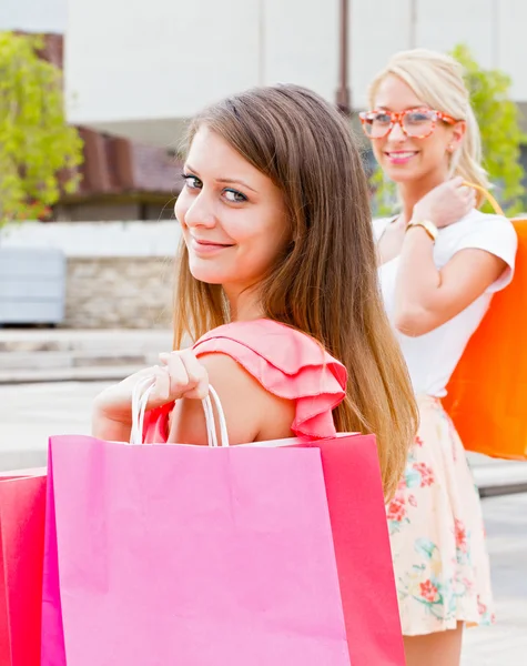 Donne Shopping — Foto Stock