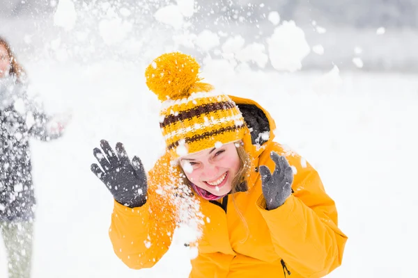 People Winter Laughing — Stock Photo, Image