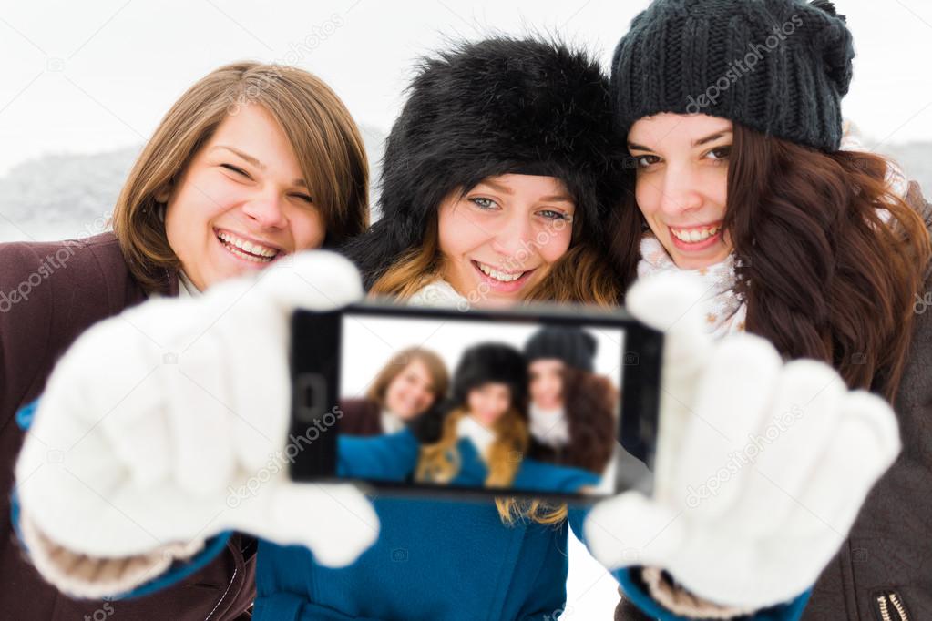 Girls Taking a Selfie