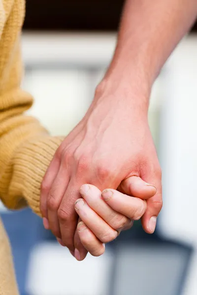 Anläggningen händer — Stockfoto