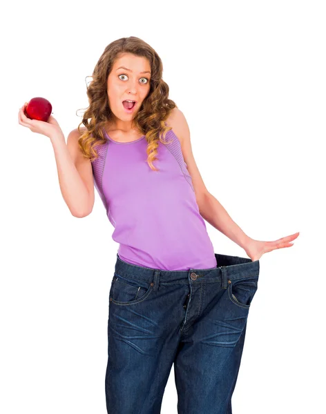 Unbelievable, I lost weight so fast. — Stock Photo, Image