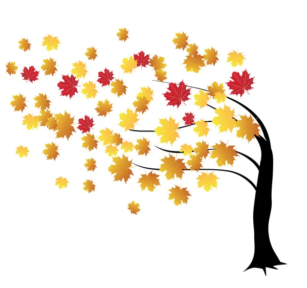 Fall tree — Stock Vector