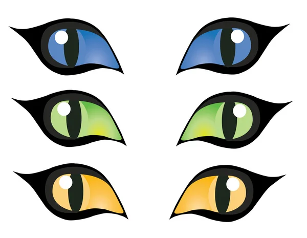 Olhos de Gatos — Vetor de Stock
