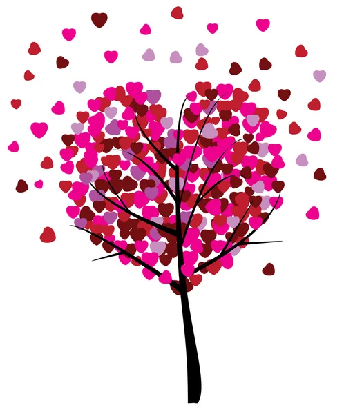 Love tree — Stock Vector