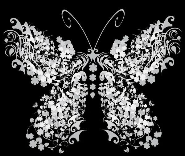 Винтажная бабочка — стоковый вектор