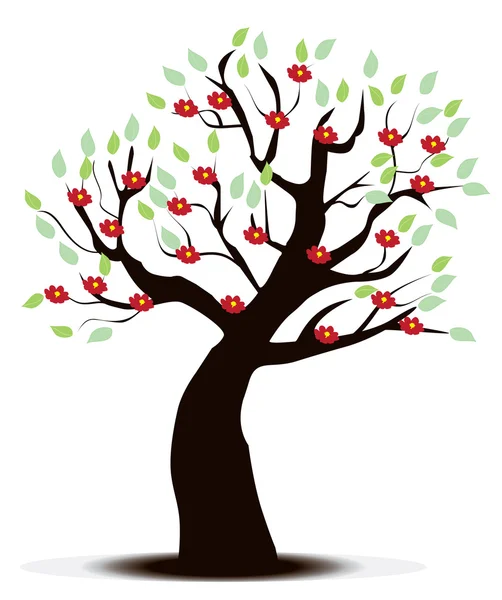 Квіткові дерево — стоковий вектор