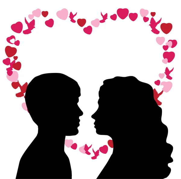 Romantic couple — Stock Vector