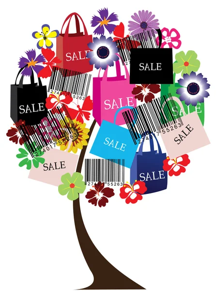 Sale Tree — Stock Vector