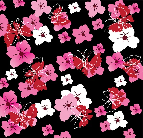 Fundo floral — Vetor de Stock