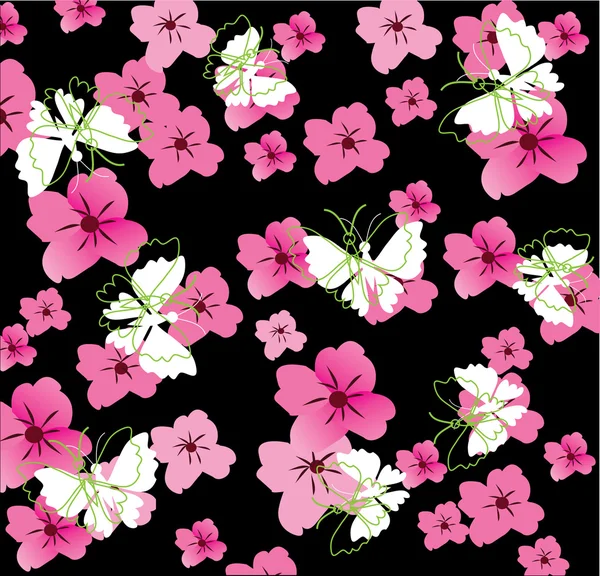 Fundo floral — Vetor de Stock