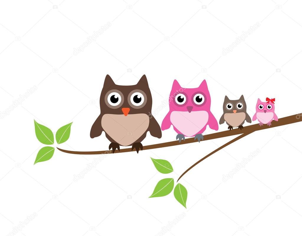 Owl Family Stock Vector Image by ©lilac-design #37404477 Owl Family Stock Vector Image by ©lilac-design #37404477