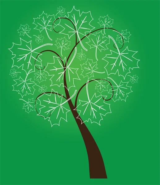 Árbol abstracto — Vector de stock