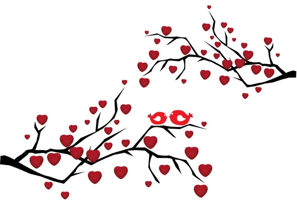 Valentine Tree — Stock Vector