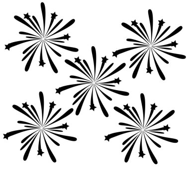 чорний феєрверки