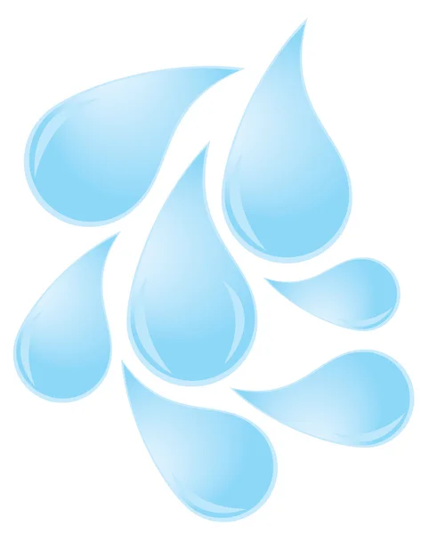 Waterdruppels — Stockvector