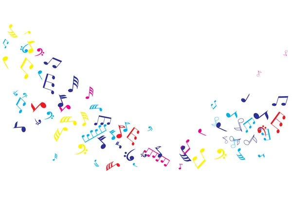 Notas musicales — Vector de stock