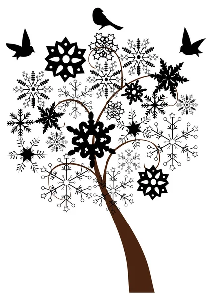 Śnieg drzewa — Wektor stockowy