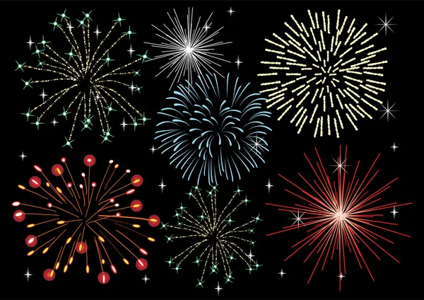 Fireworks — Stock Vector