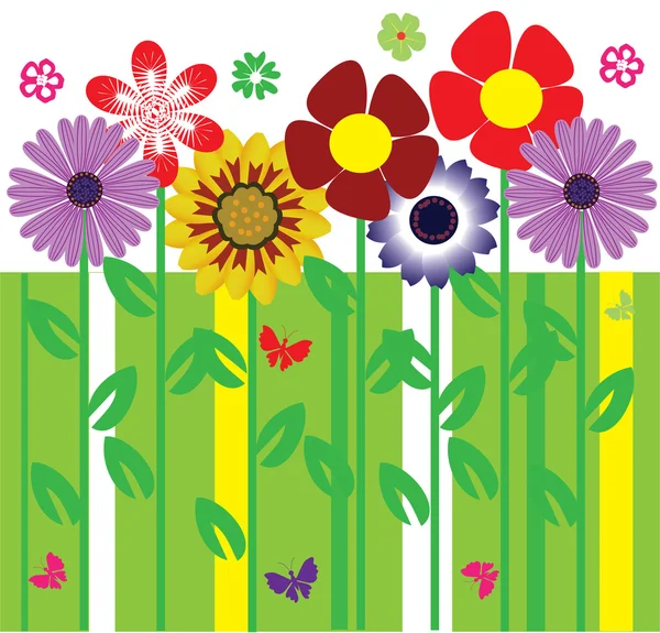 Carte florale — Image vectorielle